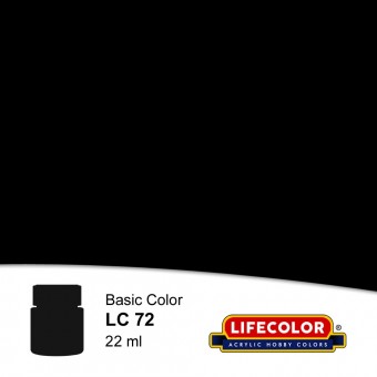 LIFECOLOR NLC72 Satin Black 22 ml