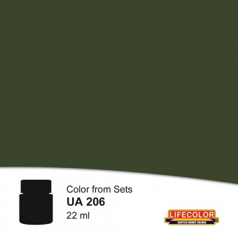 LIFECOLOR NUA206 Olivgrun 22 ml