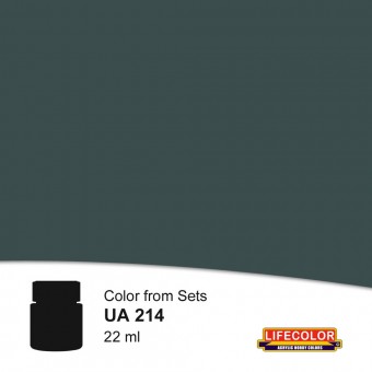 LIFECOLOR NUA214 Grigio Verde Scuro 22 ml