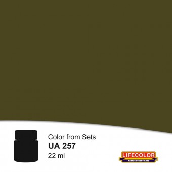 LIFECOLOR NUA257 Olive Drab Deep Shade 22 ml