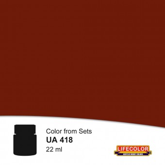 LIFECOLOR NUA418 Marrone Telo Mimetico Camouflage Brown Sheet 22 ml