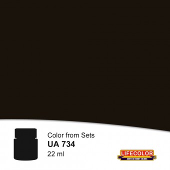 LIFECOLOR NUA734 Worn Black 22 ml