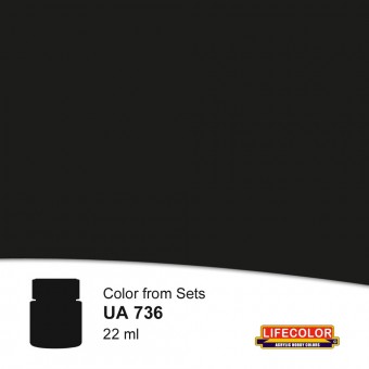 LIFECOLOR NUA736 Burned Black 22 ml