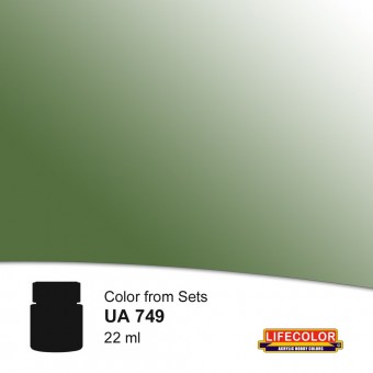 LIFECOLOR NUA749 Vegetable Origin Damp Green 22 ml