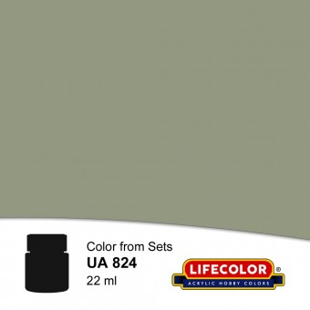 LIFECOLOR NUA824 Diesel Loco Roof Grey 22 ml