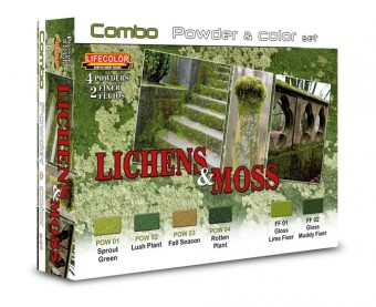 LIFECOLOR SPG06 Lichens & Moss 6 x 22 ml