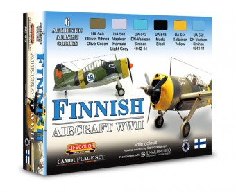 LIFECOLOR XS09 Finnish Aircraft WWII 6 x 22 ml