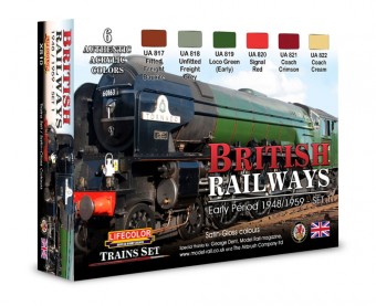LIFECOLOR XS10 British Railways # 1 6 x 22 ml