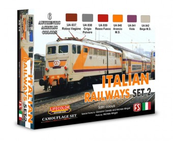 LIFECOLOR XS14 Italian Railways Set # 2 6 x 22 ml