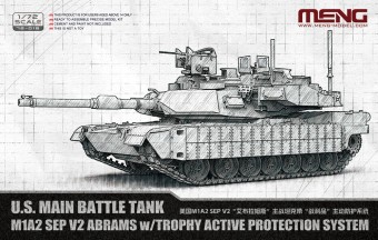 Meng Meng 72-016 U.S. Main Battle Tank M1A2 SEP V2 Abrams w/Trophy Active Protection System 1:72