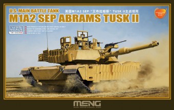 MENG-Model 72-003a U.S. Main Battle Tank M1A2 SEP Abrams TUSK II (Accurate Color Edition) 1:72