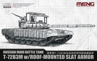 MENG-Model 72-015 Russian Main Battle Tank T-72B3M w/Roof-Mounted Slat Armor 1:72