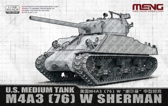 MENG-Model 72-019 U.S. Medium Tank M4A3 (76) W Sherman 1:72