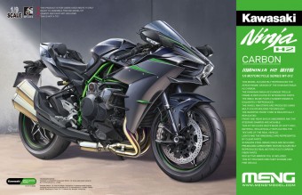 MENG-Model MT-012 Kawasaki Ninja H2 Carbon 1:9