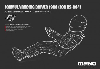 MENG SPS-090 Formula Racing Driver 1988 (For RS-004) (Resin) 1:12