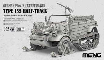 Meng VS-018 German Pkw.K1 Type 155 Half-Track (incl. 3D printed track modules and ski modules etc.) 1:35