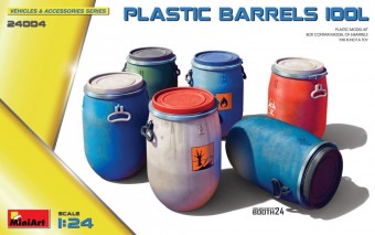 MiniArt 24004 Plastic Barrels 100L 1:24