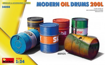 MiniArt 24008 1:24 Modern Oil Drums 200L - MiniArt