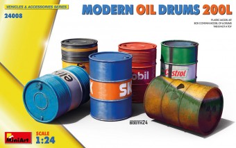 MiniArt 24008 Modern Oil Drums 200L 1:24