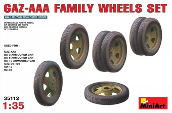 MiniArt 35112 GAZ-AAA Family Wheels set 1:35