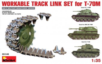 MiniArt 35146 Workable Track Link Set for T-70M Light Tank 1:35