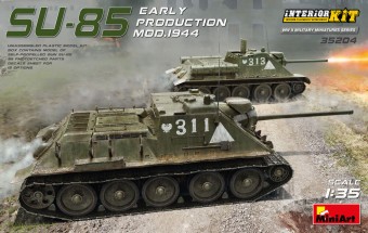 MiniArt 35204 SU-85 Mod. 1944(Early Production)w/ Interior Kit 1:35