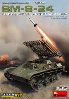 MiniArt 35234 BM-8-24 Self-Propelled Rocket Launcher. Int. Kit 1:35
