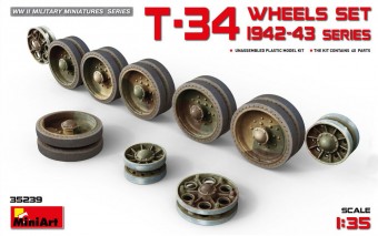 MiniArt 35239 T-34 Wheels Set. 1942-43 Series 1:35