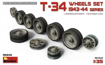 MiniArt 35242 T-34 Wheels Set. 1943-44 Series 1:35