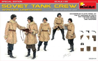 MiniArt 35244 Soviet Tank Crew(Winter Uniforms)Special Edition 1:35