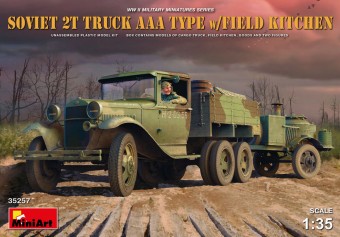 MiniArt 35257 Soviet 2 t Truck AAA Type w/Field Kitchen 1:35