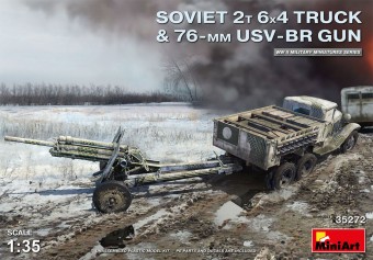 MiniArt 35272 Soviet 2 t 6x4 Truck with 76 mm USV-BR Gun 1:35
