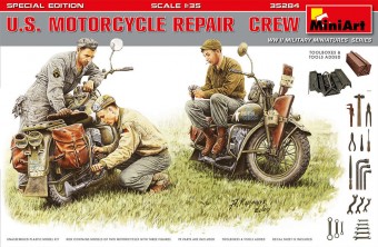 MiniArt 35284 U.S. Motorcycle Repair Crew. Special Edition 1:35