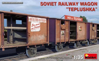 MiniArt 35300 Soviet Railway Wagon Teplushka 1:35