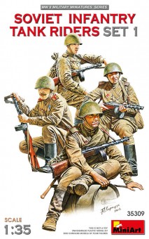 MiniArt 35309 Soviet Infantry Tank Riders Set 1 1:35