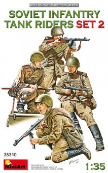 MiniArt 35310 Soviet Infantry Tank Riders Set 2 1:35