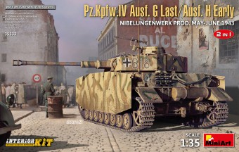 MiniArt 35333 Pz.Kpfw.IV Ausf. G-Last/H-Early Nibelungenwerk Prod. (May-June 1943) 2in1 Interior Kit 1:35