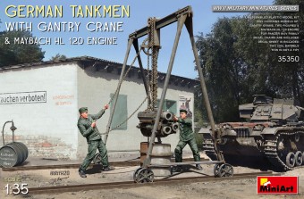 MiniArt 35350 German Tankmen with Gantry Crane & Maybach HL 120 Engine 1:35
