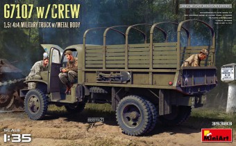 MiniArt 35383 G7107 w/CREW 1,5t 4X4 CARGO TRUCK w/METAL BODY 1:35
