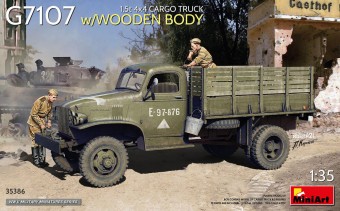 MiniArt 35386 1,5t 4x4 G7107 Cargo Truck w/Wooden Body 1:35
