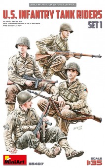 MiniArt 35407 U.S. Infantry Tank Riders. Set 1 1:35