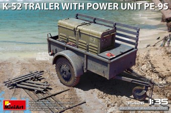 MiniArt 35426 K-52 Trailer w/Power Unit PE-95 1:35