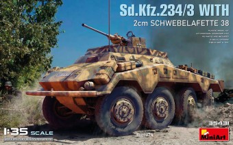 MiniArt 35431 Sd.Kfz.234/3 with 2cm Schwebelafette 38. 1:35