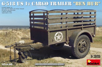 MINIART 35436 1:35 G-518 US 1t Cargo Trailer Ben Hur 
