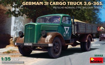 MiniArt 35442 German 3t Cargo Truck 3,6-36S. Pritsche-Normal-Type. Military Service 1:35