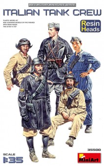 MiniArt 35500 Italian Tank Crew. Resin Heads 1:35