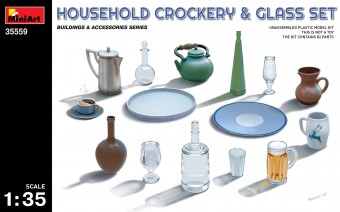 MiniArt 35559 1:35 Household Crockery & Glass Set