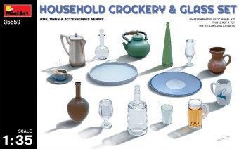 MiniArt 35559 Household Crockery & Glass Set 1:35
