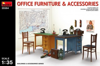 MiniArt 35564 Office Furniture & Accessories 1:35