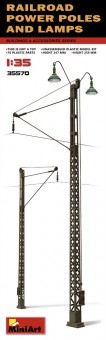 MiniArt 35570 Railroad Power Poles & Lamps 1:35